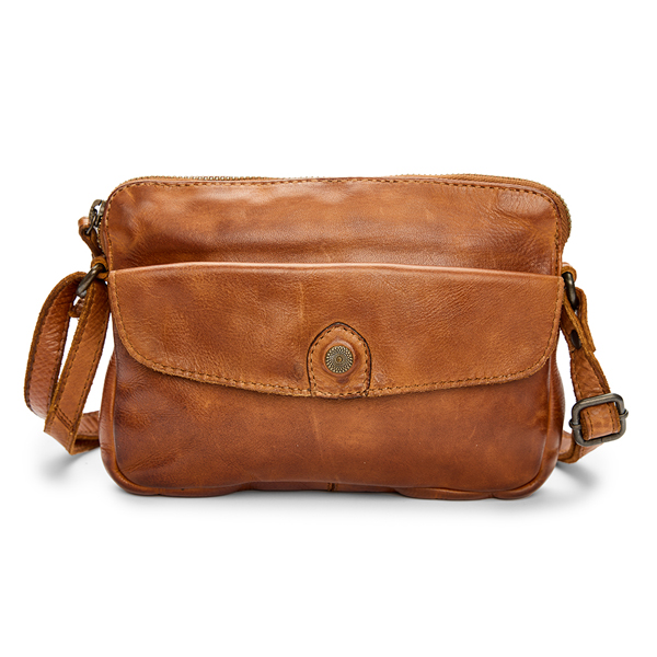 Pia Ries Lia Skuldertaske Cognac