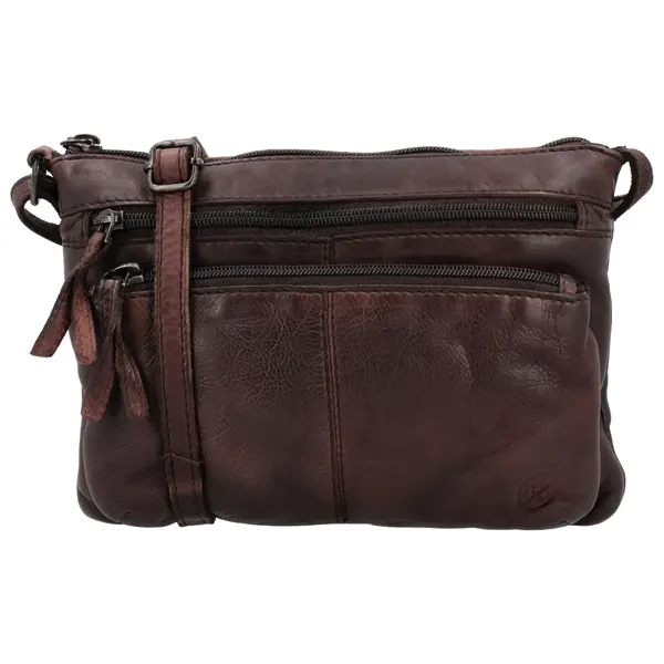 Hide & Stitches Paint Rock Skuldertaske Mørkebrun