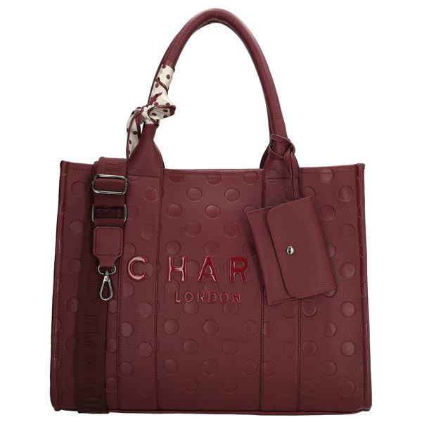 Charm London Bond Avenue Shopper 15,6" Bordeaux