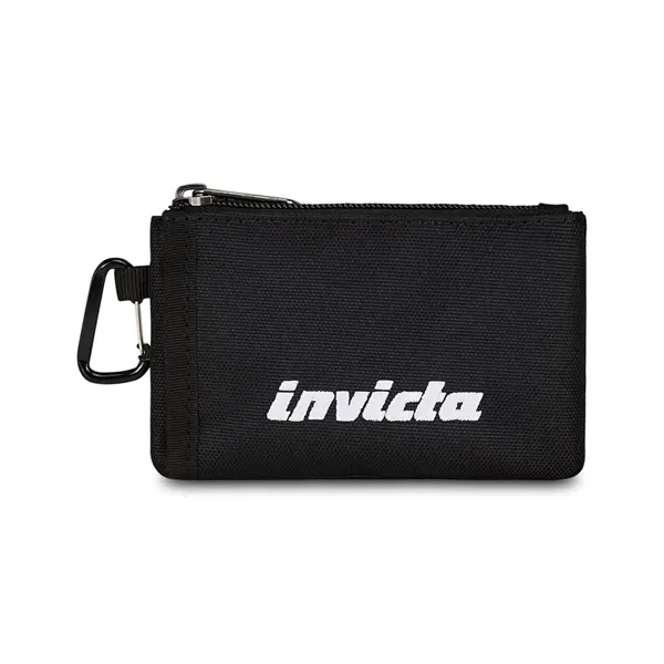 INVICTA Møntpung med karabinhage Sort