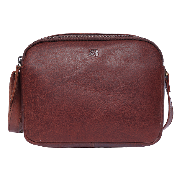 Bugundar Aakirkeby Skuldertaske Cognac 1107-53