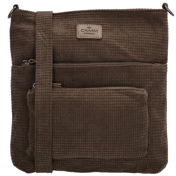 Charm London Valley Skuldertaske Mørkebrun W00832 097