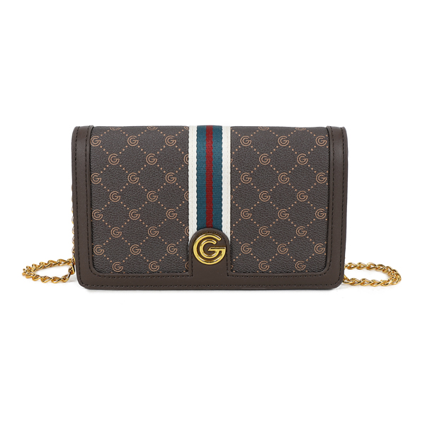 Gabriella G Firenze Queen Clutch Mørkebrun