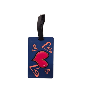 Bagside af kuffertm�rke med plads til navn og adresse