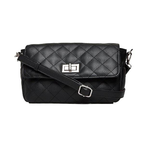 Rosemunde Skuldertaske Quiltet Sort