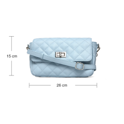 Rosemunde Skuldertaske Quiltet Pastel Bl�