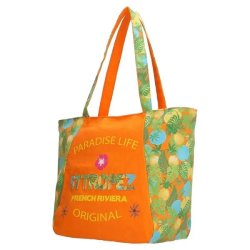 PE-Florence Canvas Strandtaske Orange