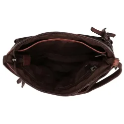 Indvendigt rum i Hide & Stitches Paint Rock skuldertaske med lynl�slukning