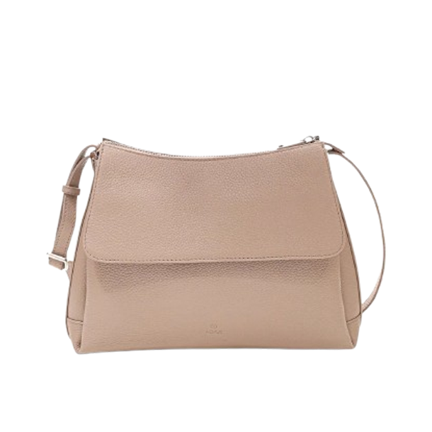 Adax Ilsa Cormorano skuldertaske i l�der Desert set forfra