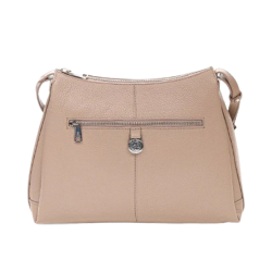 Adax Ilsa Cormorano skuldertaske Desert med lynl�slomme p� bagsiden