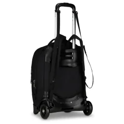 INVICTA PLUG PLAIN Rygs�k p� hjul Sort