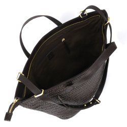 Adax Lucca Flora Shopper M�rkebrun