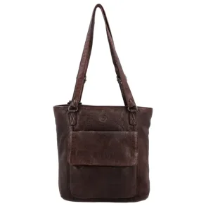 Hide & Stitches Paint Rock Kombi Rygs�k/Shopper M�rkebrun 