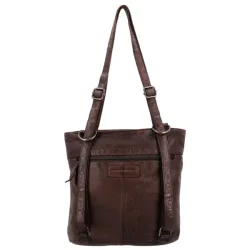 Hide &amp; Stitches Paint Rock Kombi Rygs�k/Shopper M�rkebrun 