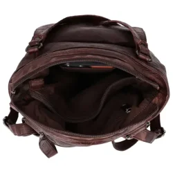 Hide &amp; Stitches Paint Rock Kombi Rygs�k/Shopper M�rkebrun 