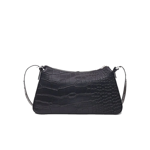 Adax Teramo Elin skuldertaske i sort l�der set forfra