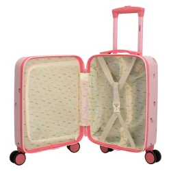 �ben Zebra Trends Avonturier jordb�rkuffert med lys m�nstret foring, lynl�slukket skillev�g og elastiske krydsremme.