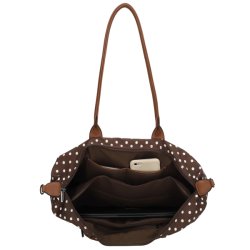 Charm London Buckingham businessbag set oppefra med flere indvendige rum, mobiltelefon, �bne lommer og lynl�slomme.
