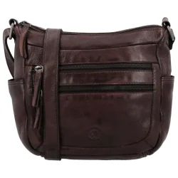 Hide & Stitches Paint Rock crossbody taske mrkebrun – forside