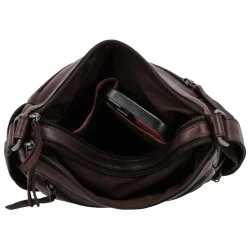 Indvendigt rum med mobil i Hide & Stitches Paint Rock crossbody taske mrkebrun