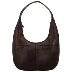 Hide & Stitches Paint Rock skuldertaske mrkebrun – forside