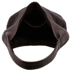 Indvendigt rum i Hide & Stitches Paint Rock skuldertaske mrkebrun