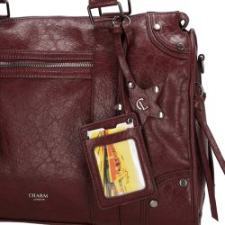 Charm London Berlin Shopper 15,6" Bordeaux