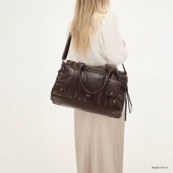 Charm London Berlin Shopper 15,6" M�rkebrun