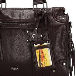 Charm London Berlin Shopper 15,6" M�rkebrun