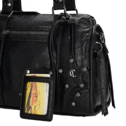 Charm London Berlin H�ndtaske Sort
