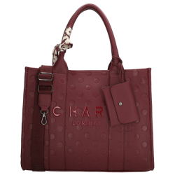 Charm London Bond Avenue Shopper 15,6" Bordeaux