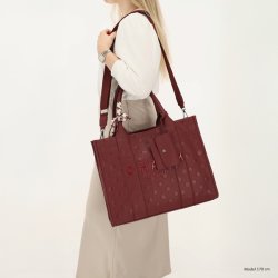 Charm London Bond Avenue Shopper 15,6" Bordeaux