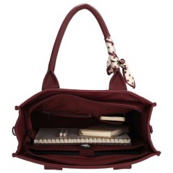 Charm London Bond Avenue Shopper 15,6" Bordeaux