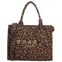 Charm London Bond Avenue Shopper 15,6" Leopardprint