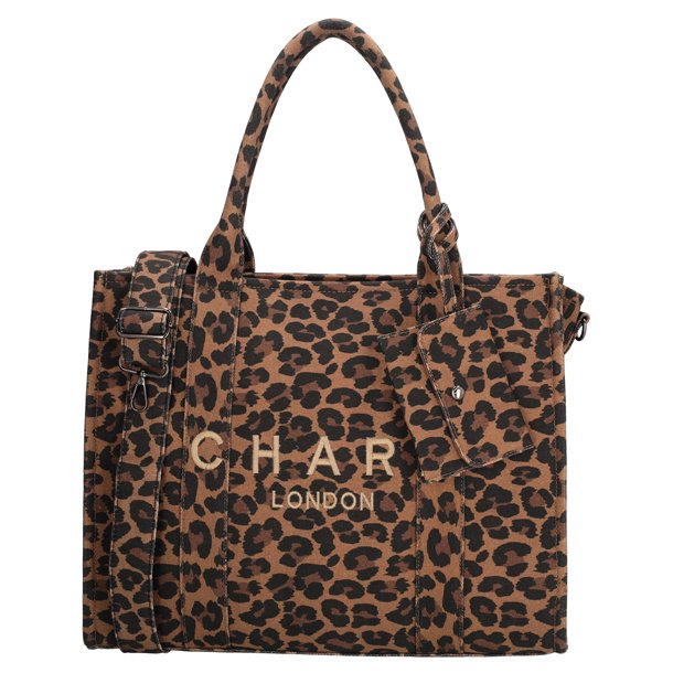 Charm London Bond Avenue Shopper 15,6" Leopardprint