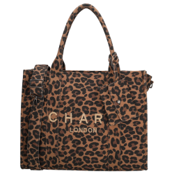 Charm London Bond Avenue Shopper 15,6" Leopardprint