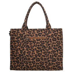 Charm London Bond Avenue Shopper 15,6" Leopardprint