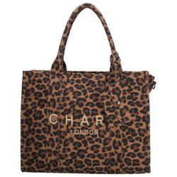 Charm London Bond Avenue Shopper 15,6" Leopardprint