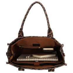 Charm London Bond Avenue Shopper 15,6" Leopardprint