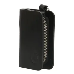 Hide & Stitches Yosemite n�gleetui i sort l�der delvist �bent med lynl�s