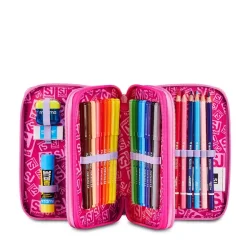 SJ GANG by SEVEN 3 ZIP Penalhus Soft Pouch Girl