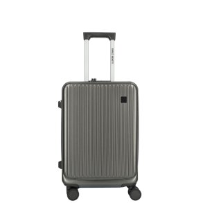 Enrico Benetti kabinekuffert 55 cm anthracite set forfra