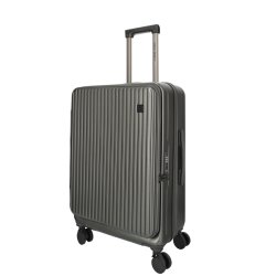 Enrico Benetti kuffert 65 cm anthracite skr�t forfra