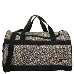 Enrico Benetti San Jos� rejsetaske med bl� blomster og skulderrem