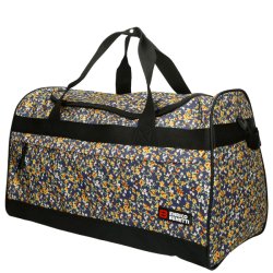 Enrico Benetti San Jos� rejsetaske med blomsterm�nster set fra siden