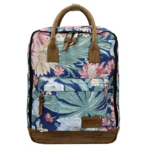 Enrico Benetti Santiago Navy Flower rygs�k med farverigt blomsterm�nster