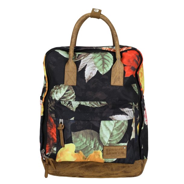 Enrico Benetti Santiago Multi Roses rygs�k med stort farverigt blomsterm�nster