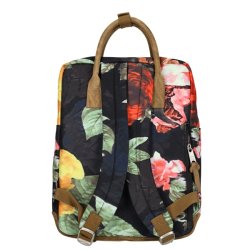 Enrico Benetti Santiago Multi Roses rygs�k med justerbare skulderremme set bagfra