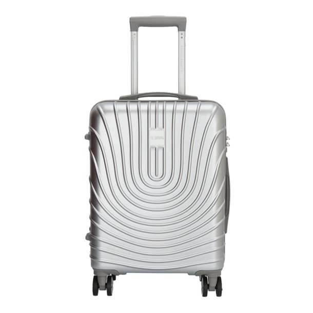 Enrico Benetti Calgary kabinekuffert 55 cm i slv set forfra