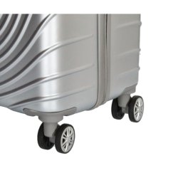 Nrbillede af hjul og struktur p slv Calgary kabinekuffert